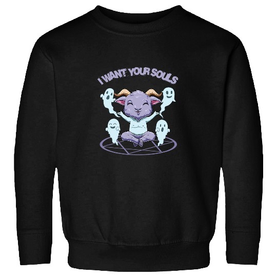 Goats Lover Baby Baphomet Goat Sweatshirts
