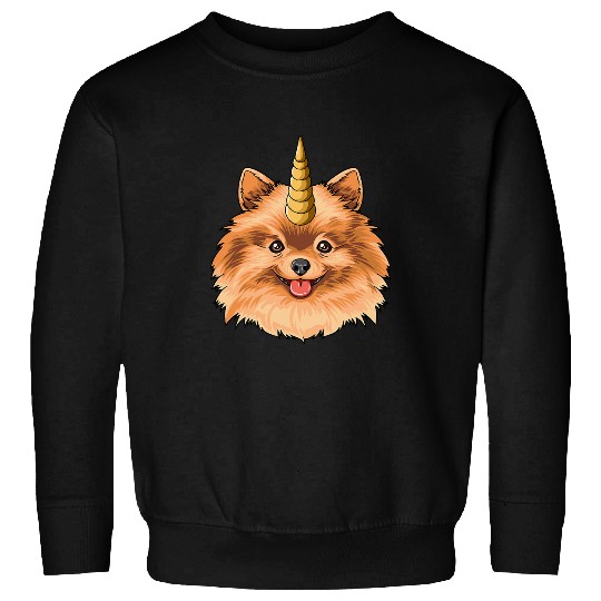 Pomeranian Alicorn Horn Pomeranian 270 Sweatshirts