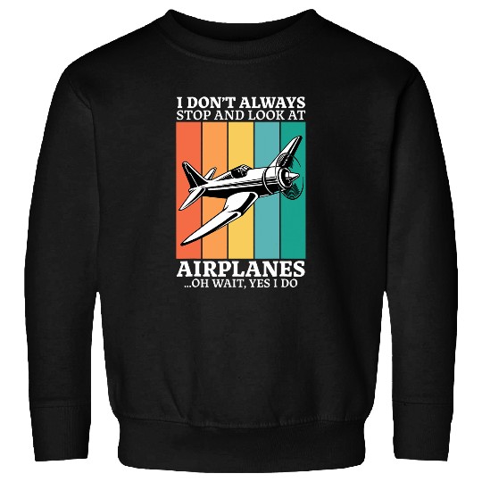 Funny Retro vintages Aviation Enthusiasts Aircraft Lover 3 Sweatshirts