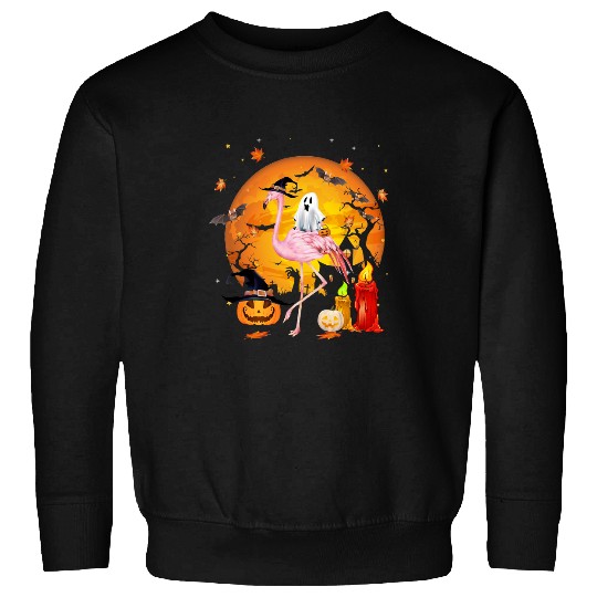 Pink Flamingo Halloween Lovers Gift Classic 652 Flamingos Sweatshirts