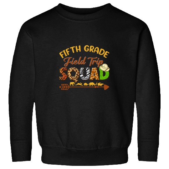 Fifth Grade Students School Zoo Field Trip Squad Matching 1 Sweatshirts