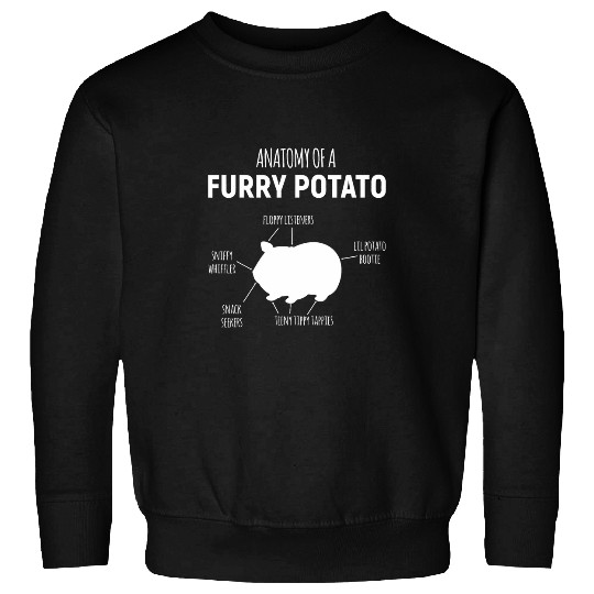 Anatomy Of A Furry Potato Guinea Pig Lover 9 Sweatshirts