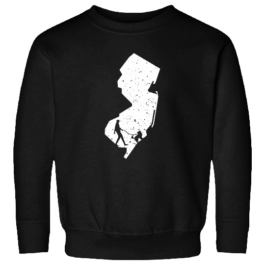 Australian Shepherd Walking New Jersey Dog Lover Sweatshirts