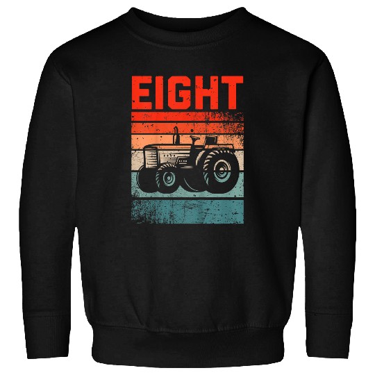 Tractor driving Kids Year Old th Birthday Tractor Farmer Boys Girls Kid Sweatshirts