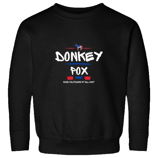 antis Biden American Funny Donkey Pox Patriotic Graphic Sweatshirts