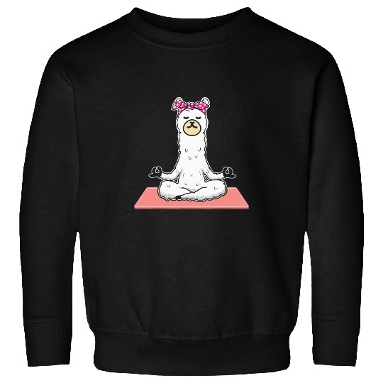 Namaste Yoga Alpaca Llama Drama Yoga Peace Meditation Gifts For Yoga Meditation Sweatshirts