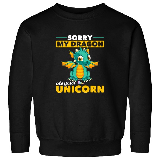 Mythical Creature Cute Fantasy Animal Funny Dragon Sweatshirts