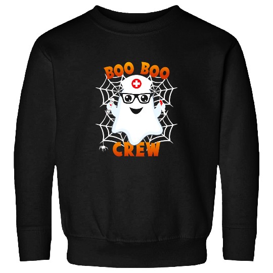 Boo Boo Crew Funny Halloween nurses Dialysis Tech Physician Sweatshirts