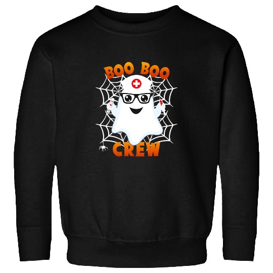 Boo Boo Crew Funny Halloween nurses Dialysis Tech Physician Sweatshirts