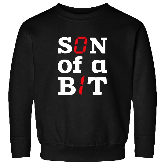Son Of A Bit Computer Science Binary Code IT Tech Programmer Sweatshirts