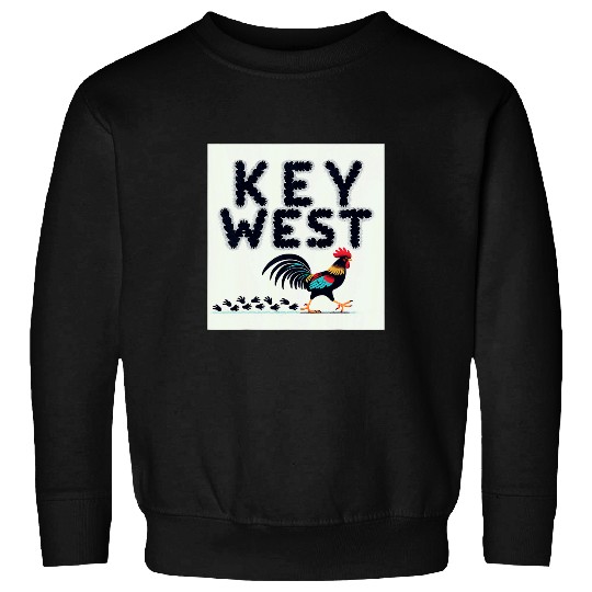 Chicken Lover Key West chicken crossing the road Rooster Sweatshirts