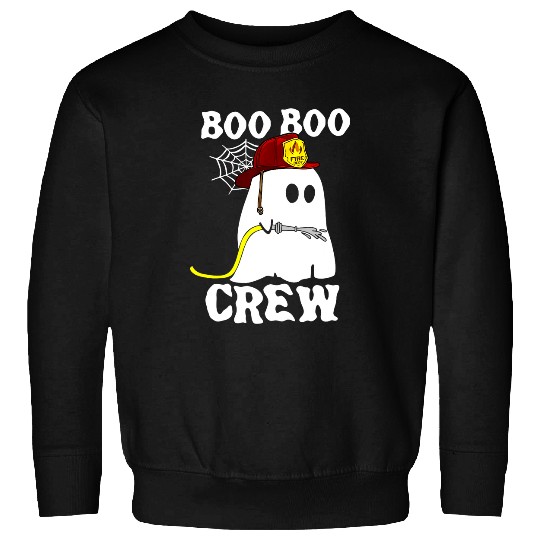 Fireman Firefighter Funny ghosts Boo Boo Crew Firefighter Fireman Halloween Firemen Sweatshirts