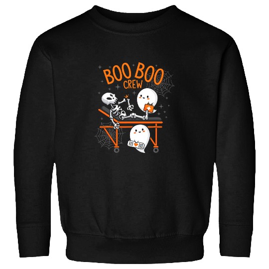 boo boo crew ghosts doctor paramedic emt nurses halloween 2 Sweatshirts