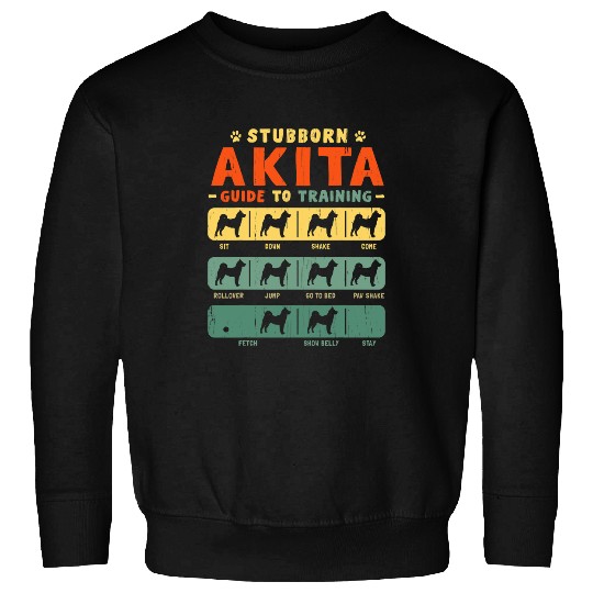 Akita Mom Dad Funny Stubborn vintages Tricks Gift Dog Sweatshirts