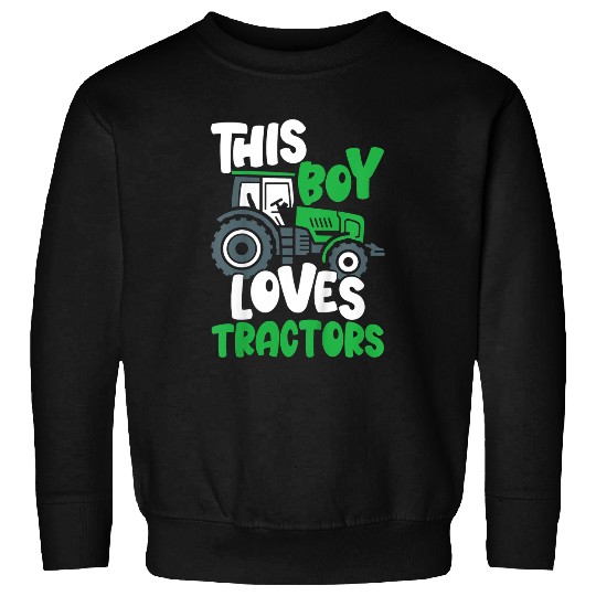 Tractor driving Kids Tractor Toddler This Boy Loves Tractors Sweatshirts