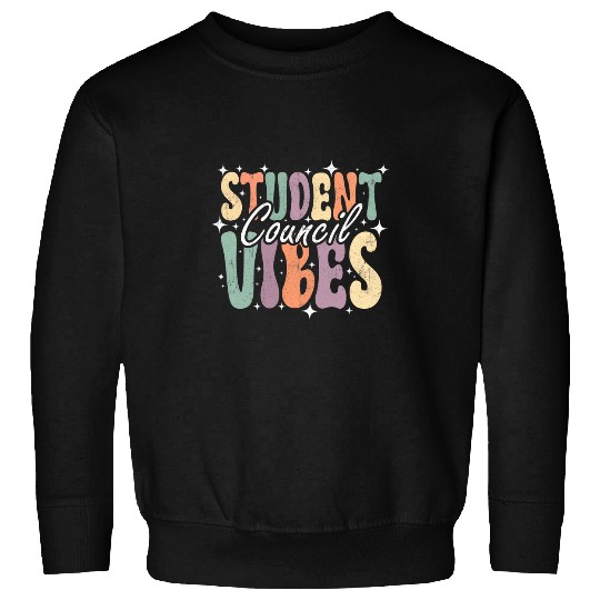 Student Council Vibes Groovy School Student Council Sweatshirts