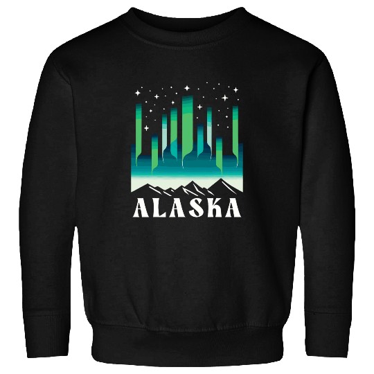 Alaska Northern Lights Aurora Borealis Alaska Sweatshirts