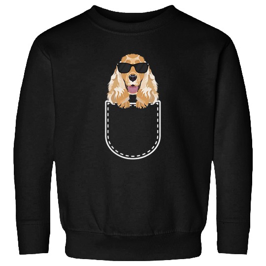 Dog Cocker Spaniel English Cocker Spaniel In The Breast Pocket Sweatshirts