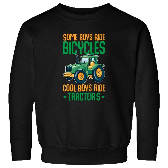 Tractor driving Kids Farm Lifestyle Life Is Better On DaddyS Tractor Sweatshirts