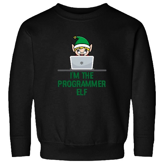 Software Developer Computer Coding Elf Christmas Programmer Sweatshirts