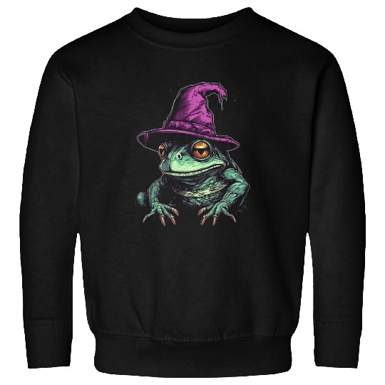 Frog Witch Halloween Costume Toad Animal Men Women Kids Sweatshirts