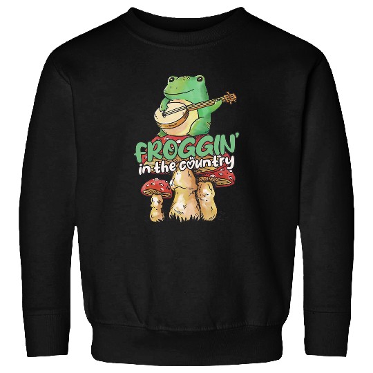 Frog Toad Mushroom Cottagecore Sweatshirts