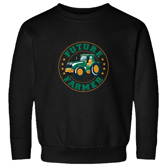 Tractor driving Kids Farm Lifestyle Funny Tractor Boy Future Farmer Sweatshirts