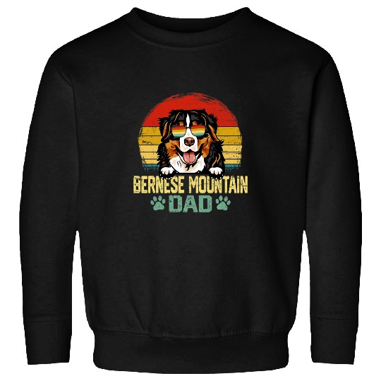 Mens Dog Dad vintages bests Bernese Mountain Dog Dad Fathers Day Sweatshirts