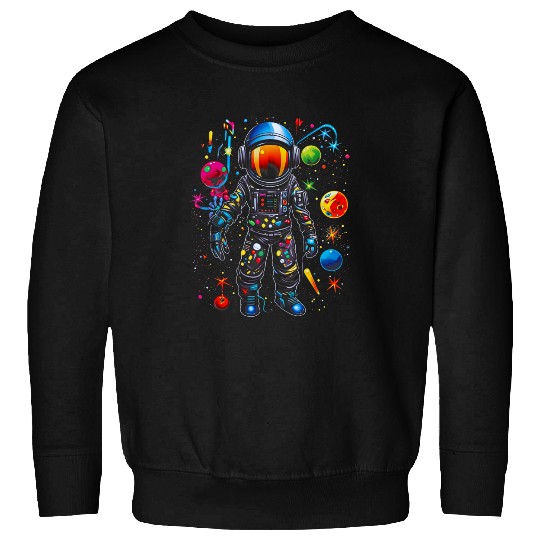 Astronaut EDM Dance Festival Space Planets Solar System 3 Sweatshirts