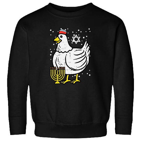 Chicken Lover Hanukkah Chicken Chanukah Farm Jewish Farmer Men Women Kids Sweatshirts