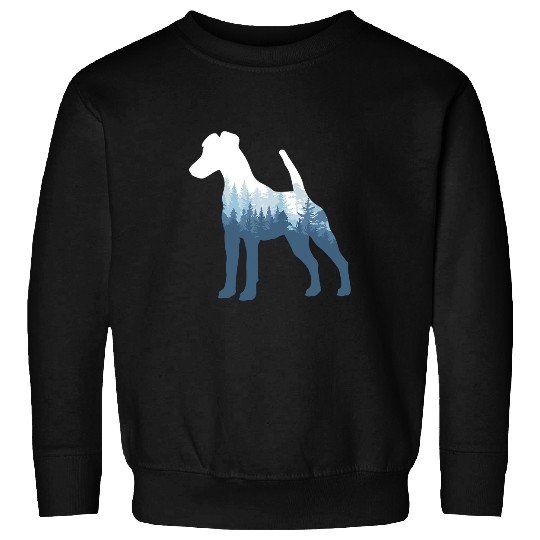 Smooth Fox Terrier Silhouette Dog Outdoor Nature Sweatshirts