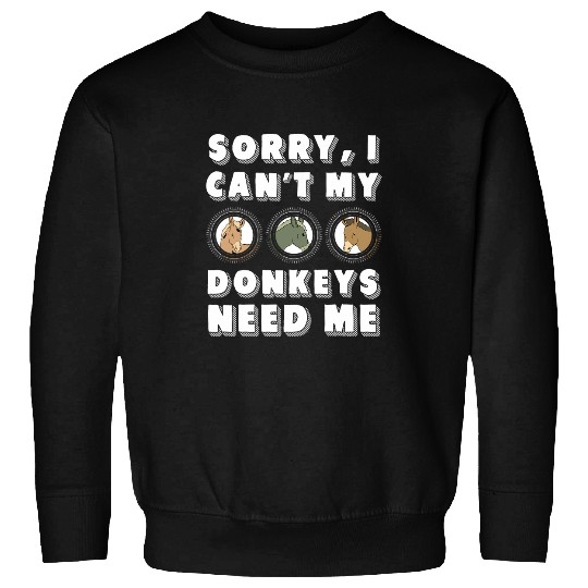 Farm Animal Lover Farmer Donkey Lover Funny Donkey Sweatshirts