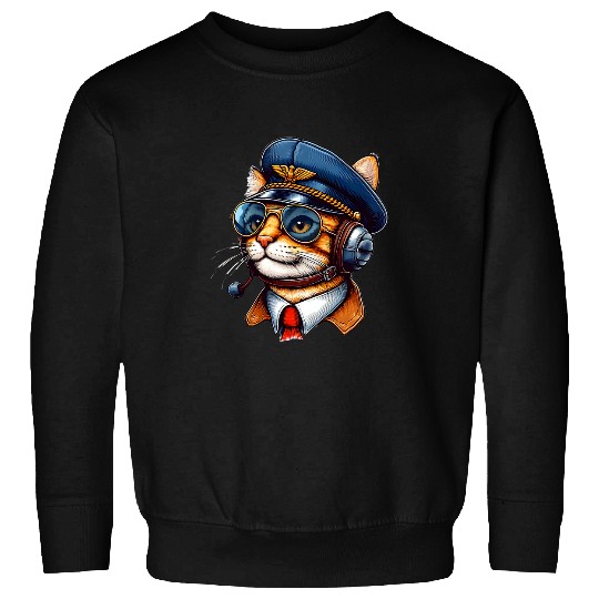 Pilot Cat Sweatshirts