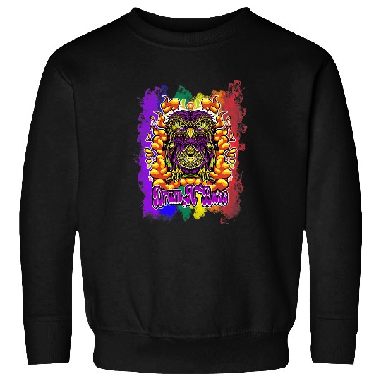 Funny Drummer Techno Hardcore Gabber Ecstasy Satan Frenchcore Drum n Bass Sweatshirts