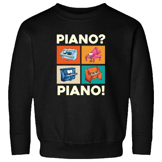 Funny Piano Music Player Classical Music Pianist Musician Pop Art Piano Sweatshirts