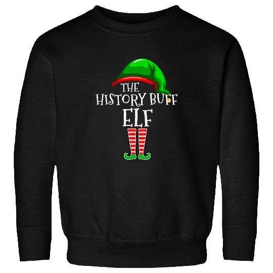History Buff Elf Family Matching Group Christmas Gift Squad 1 Sweatshirts