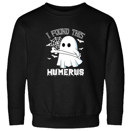 I Found This Humerus Funny Retro Halloween Boo Cute ghosts Sweatshirts