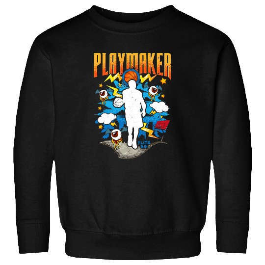 Funny Basketball Flite Boi Athletic Sports Playmaker Basketball Graphic Sweatshirts