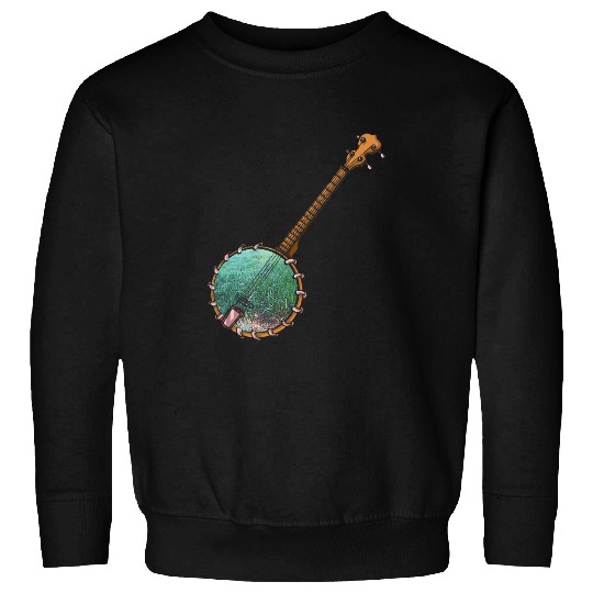 Funny Banjo Music Bluebird Kentucky Mandolin Asheville 8 Sweatshirts