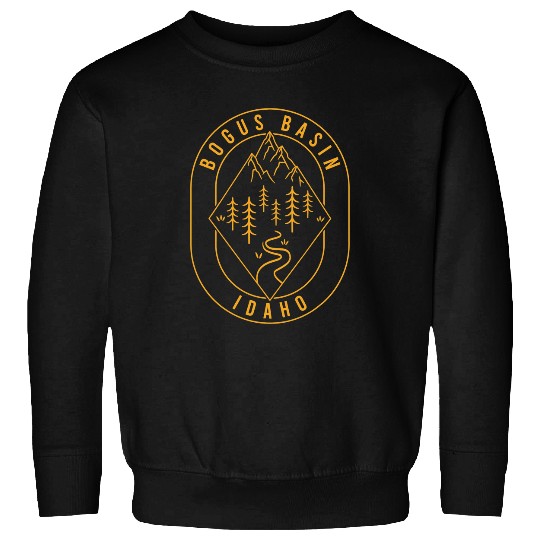 Hiking Hiker Bogus Basin Mountains Idaho Hiking Outdoors Minimal Hike Sweatshirts