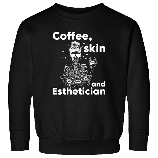 Coffee Skin And Esthetician Eyebrow Makeup Artist Sweatshirts