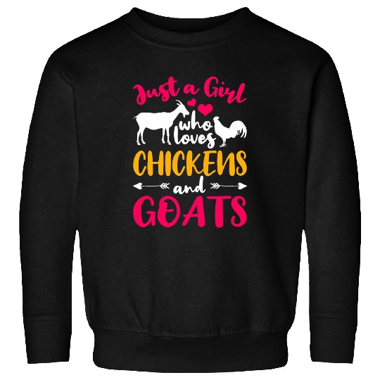 Chicken Goats Farm Animals Women Gift Goat Sweatshirts