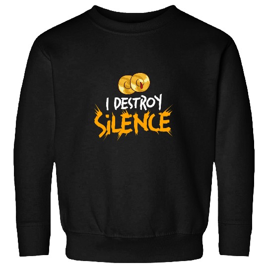 Funny Drummer Cymbals Drums Instrument Marching Band Percussion 6238 Sweatshirts
