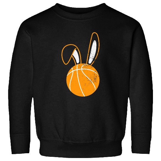 Funny Basketball Cute Easter Bunny Ears Sweatshirts