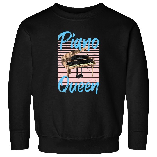 Funny Piano Music Pianist Girls Women Orchestra Classical Music Piano Queen Sweatshirts
