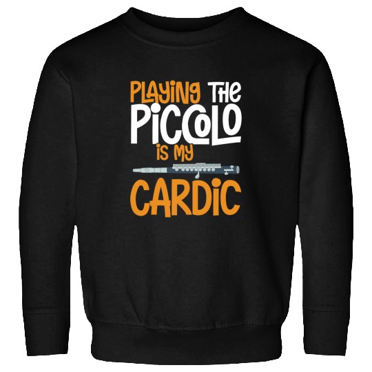 Funny Flute Piccolo Instrument Music Flute Player Beginner Lesson 4 Sweatshirts