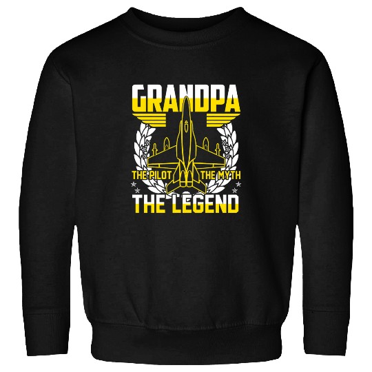 Grandpa Jet Fighter Pilot Air Aircraft Sweatshirts