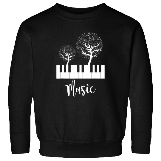 Funny Piano Music Player Pianist Gift Keyboard Keys Musician Orchestra Sweatshirts