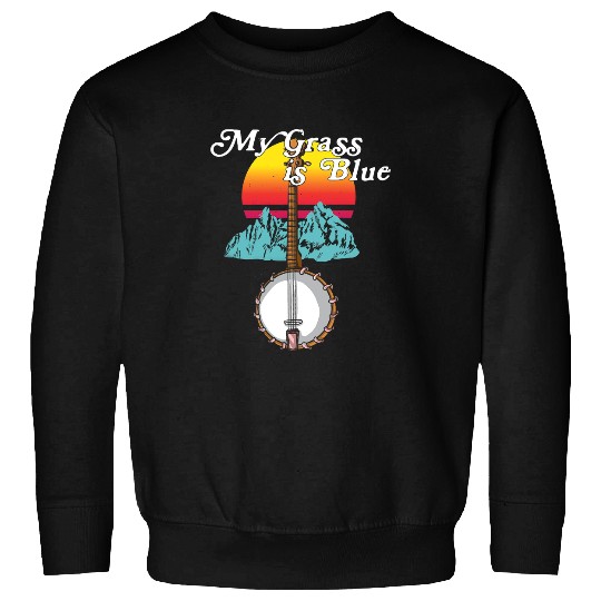 Funny Banjo Music Mandolin Asheville Bluebird Kentucky 7 Sweatshirts