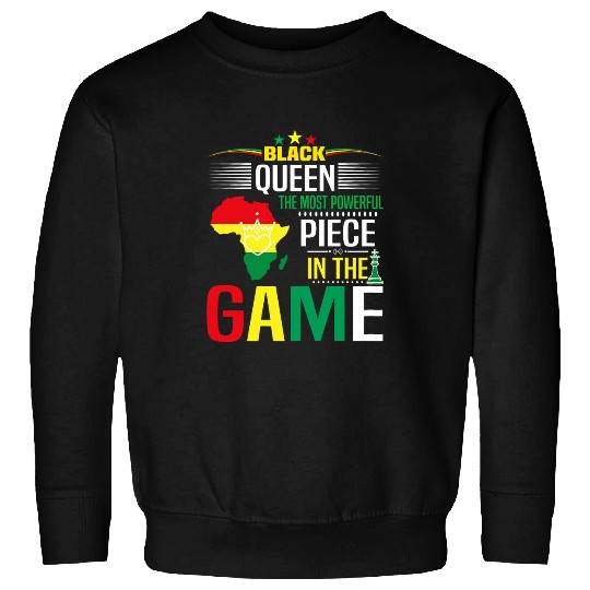 Black Queen The mosts Powerful Piece Afro American Women Tee Sweatshirts